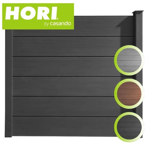 Hori wpc sichtschutzzaun - wpc,