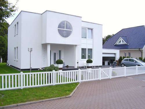 Zaun aus kunststoff weiß - kunststoff,,
