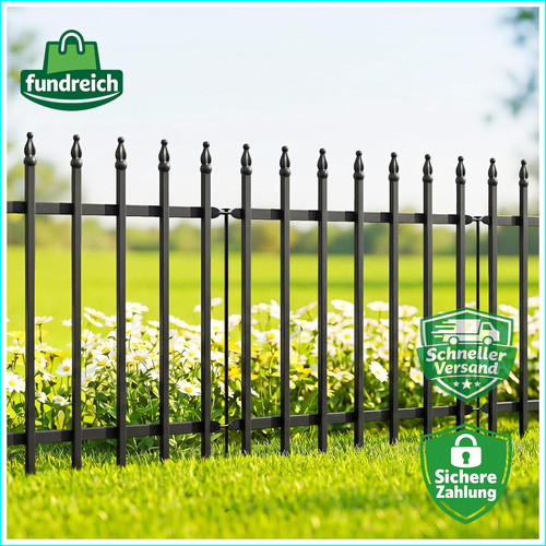 Metall dekorativer gartenzaun - dekorativer,