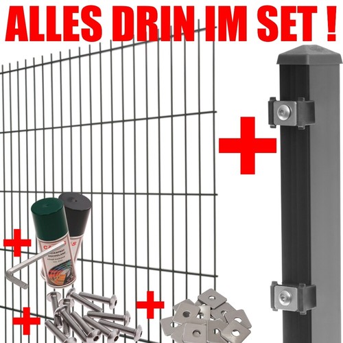 Doppelstabmattenzaun set 6 - doppelstabmattenzaun, 6/5/6