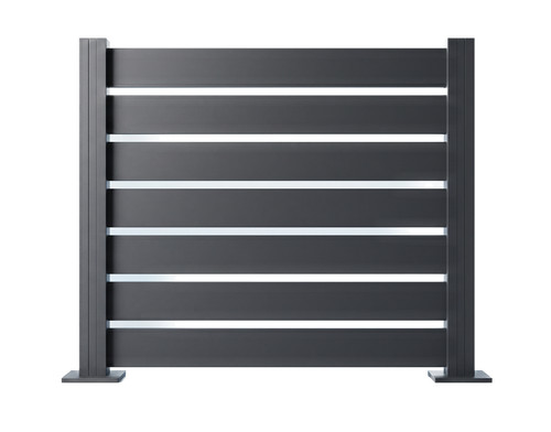 Aluminium zaun sichtschutz - aluminium,