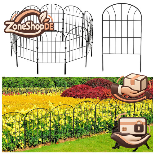 Dekorativer gartenzaun metall - dekorativer,
