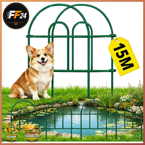 Metall gartenzaun dekorativ - metall,